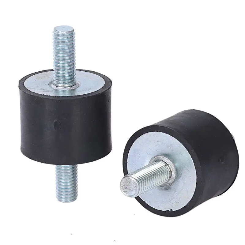 [Superx&KND]12 Pieces M10 Rubber Shock Absorber Double External Thread Rubber Anti-Vibration Vibration Isolator Durable