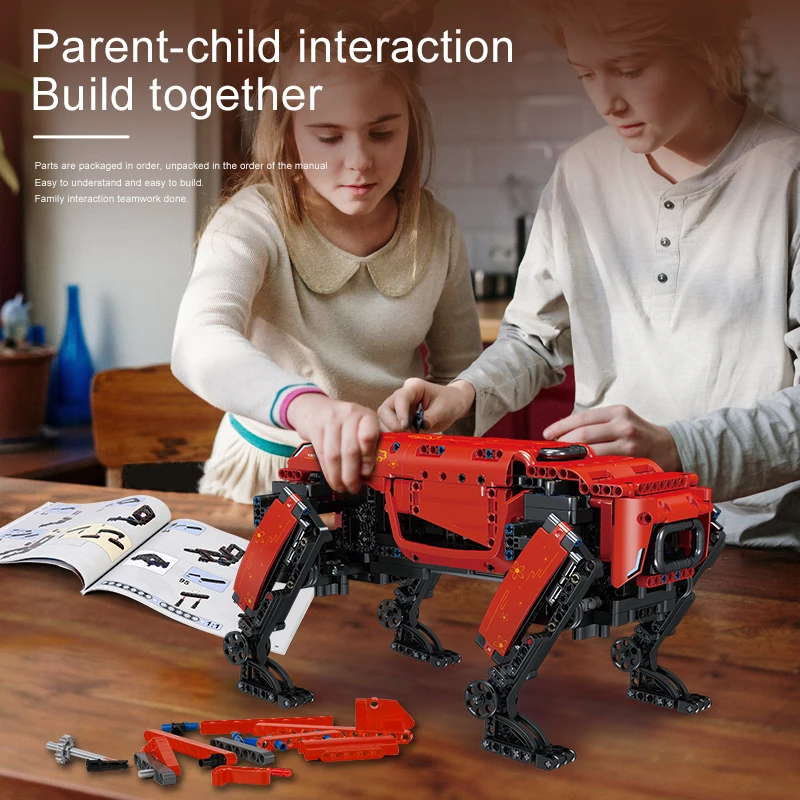 MOLD KING MOC 15067 alta tecnología potencia MK dinámica Control remoto Robot de bloques de construcción aplicación RC Robot juguetes para niños regalos de cumpleaños