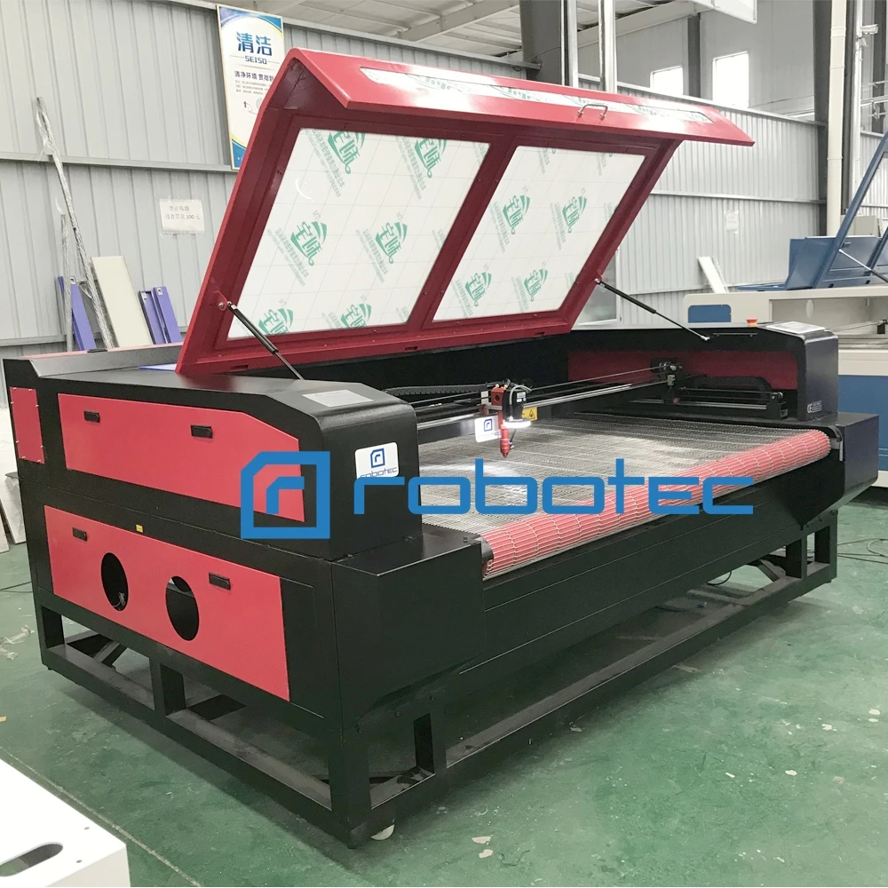 Large Format Automatic Fabric / Cloth / Textile / Leather / metal  1530 1610 2030 co2 Laser Cutting engraving Machine Price