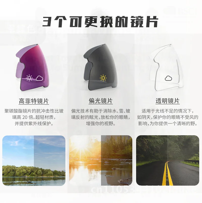 

Scvcn Full Coating Unisex Cycling Glasses Professional Sports Running Sunglasses Anti-UV Half Frame Goggles for Outdoor