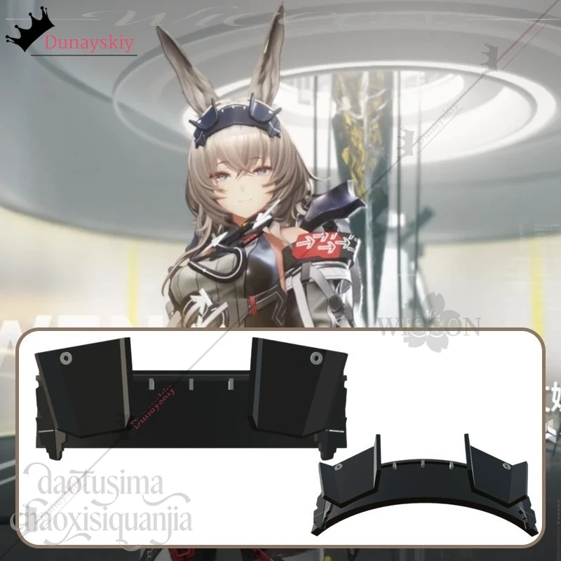 

Аниме-игра Arknight: Косплей-аксессуар YiNuo@Avywenna, панк-повязка на голову в виде кролика, 3D-повязка из полимолочной кислоты, реквизит для Хэллоуина