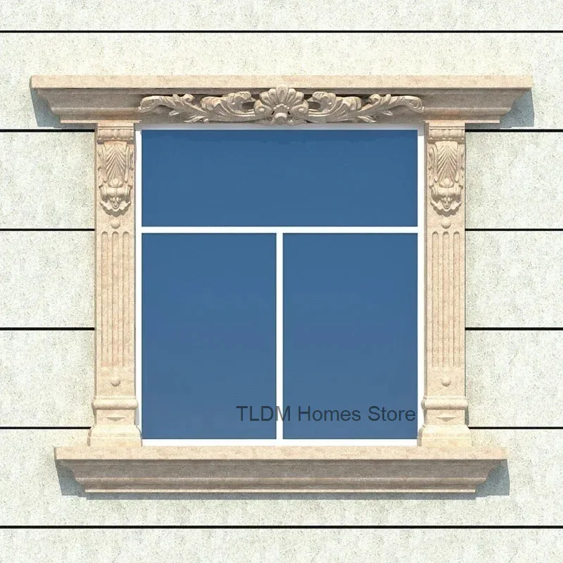 Adjustable Roman Column Window Model ABS Multi Pattern Window Cover Molds European Villa Square Column Mold House Wall Decor