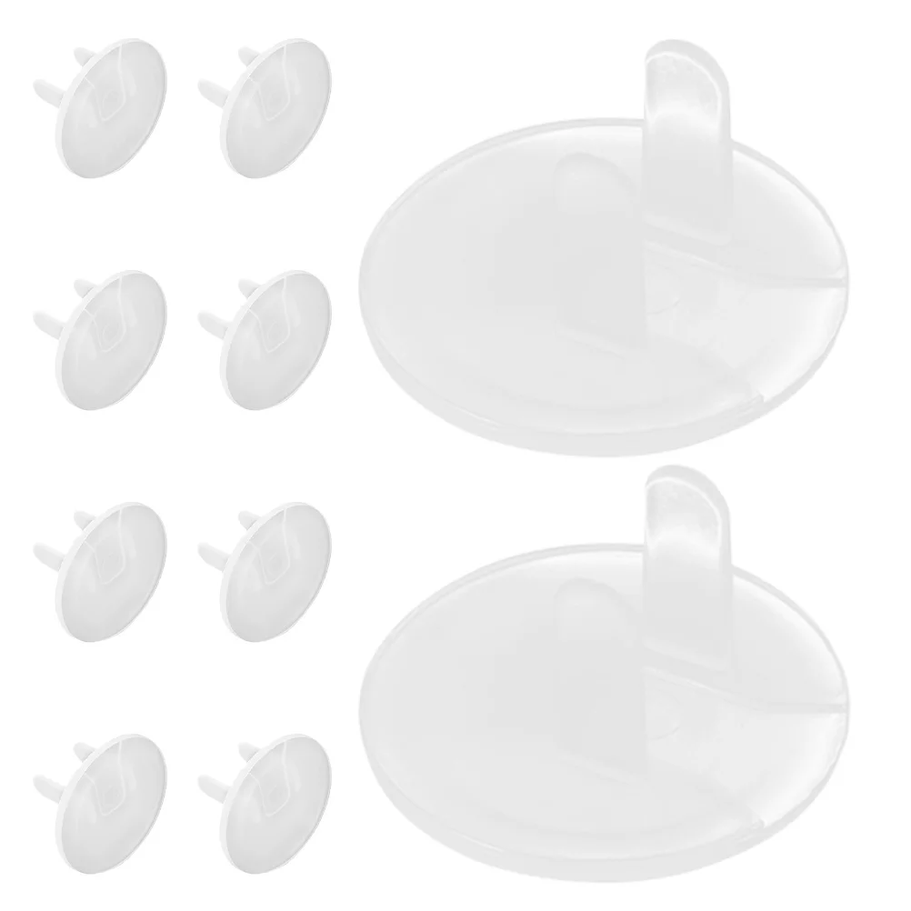 

10 шт., защитные чехлы для розеток, защита от детей, прозрачная вилка, защита для электрических розеток, настенная розетка, защитные чехлы для детей