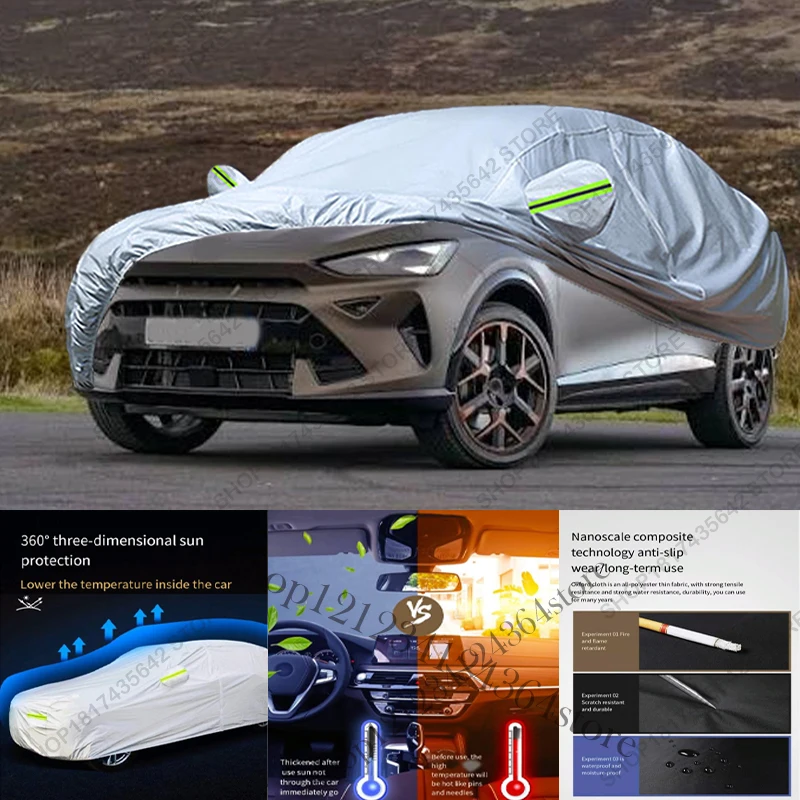 Volledige autohoes compatibel met Cupra Formentor (2020-2025) - Bescherming tegen zon, regen, UV, stof, voor buiten en binnen.