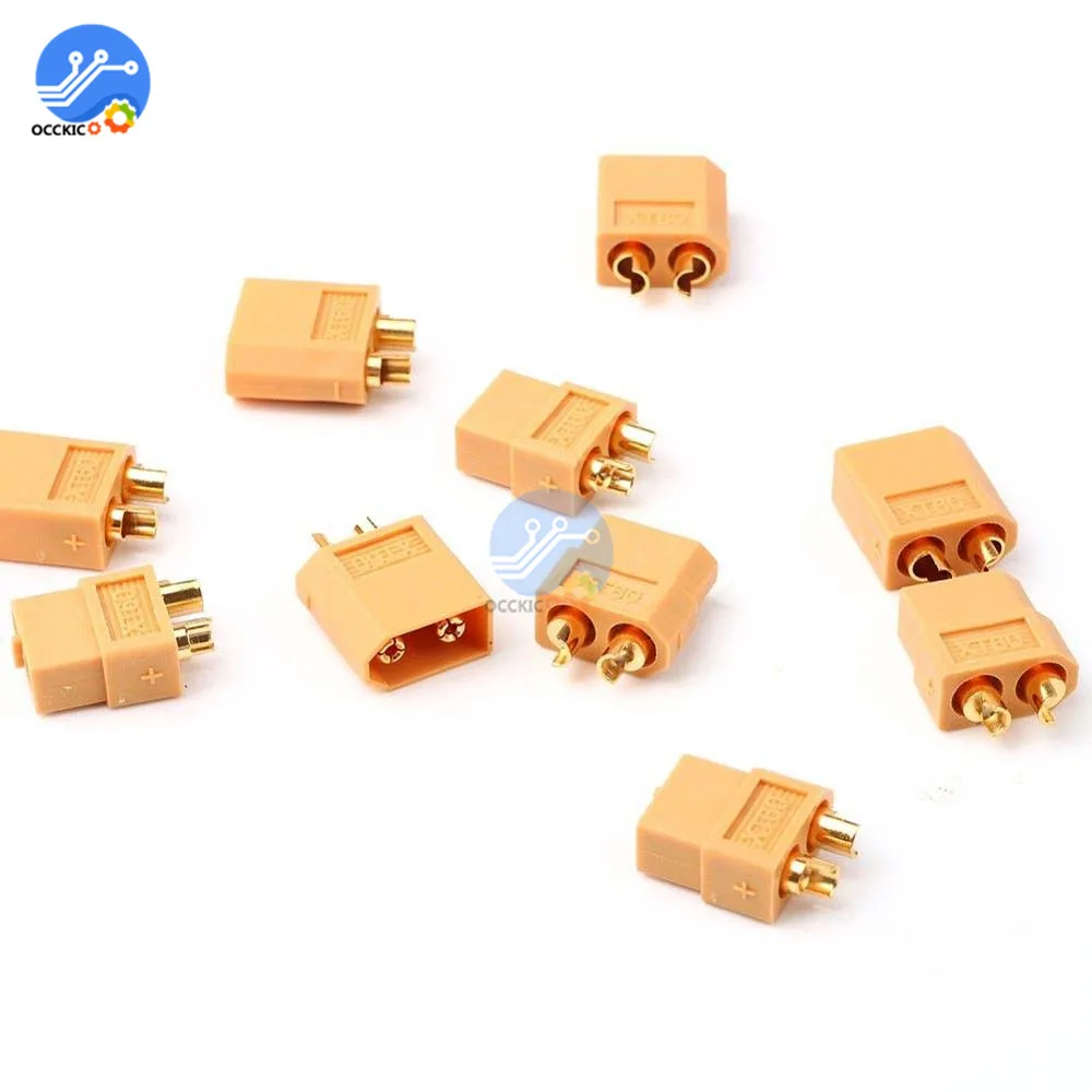 ปลั๊กคอนเนคเตอร์หัวกระสุนสำหรับชายหญิง XT-60 XT60 5คู่4ชิ้นสำหรับแบตเตอรี่ลิโพ RC ขายส่ง