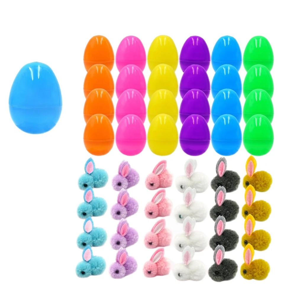 Set De 8 Juguetes De Cuerda De Conejitos Y Pollitos De Peluche, Rellenos Para Canasta De Pascua, Sin Pilas, Ideales Para Niños Y Niñas En Fiestas Y Huevos De Pascua