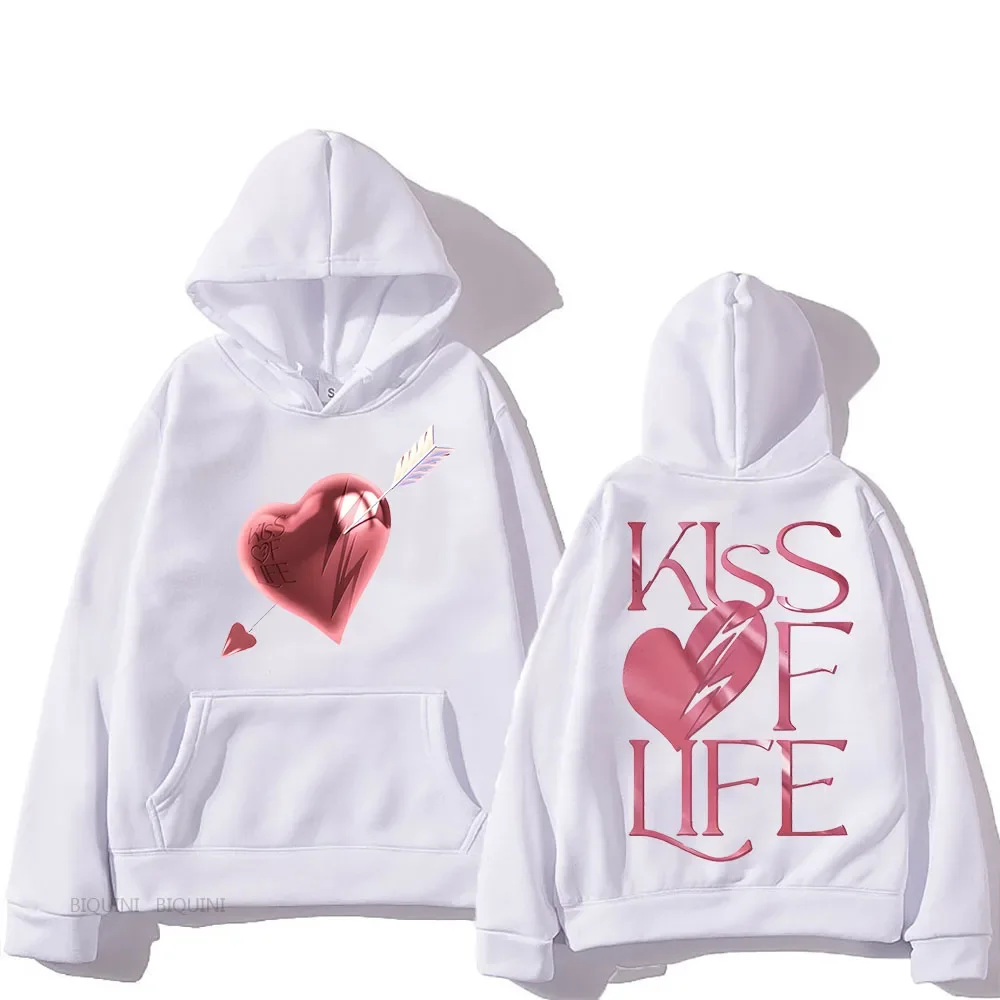 KPOP KISS OF LIFE Midas Touch Album Oversized Women/Men Hoodie Sweatshirt Streetwear Hip Hop Pullover Hooded Jacket Outerwear