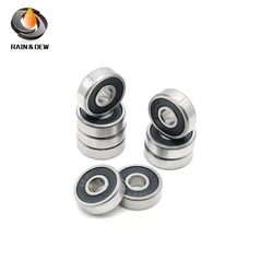 High Quality 10Pcs 625RS Bearing ABEC-7 5*16*5 mm Miniature Sealed 625-2RS Ball Bearings 625 2RS For VORON Mobius 2/3 3D Printer