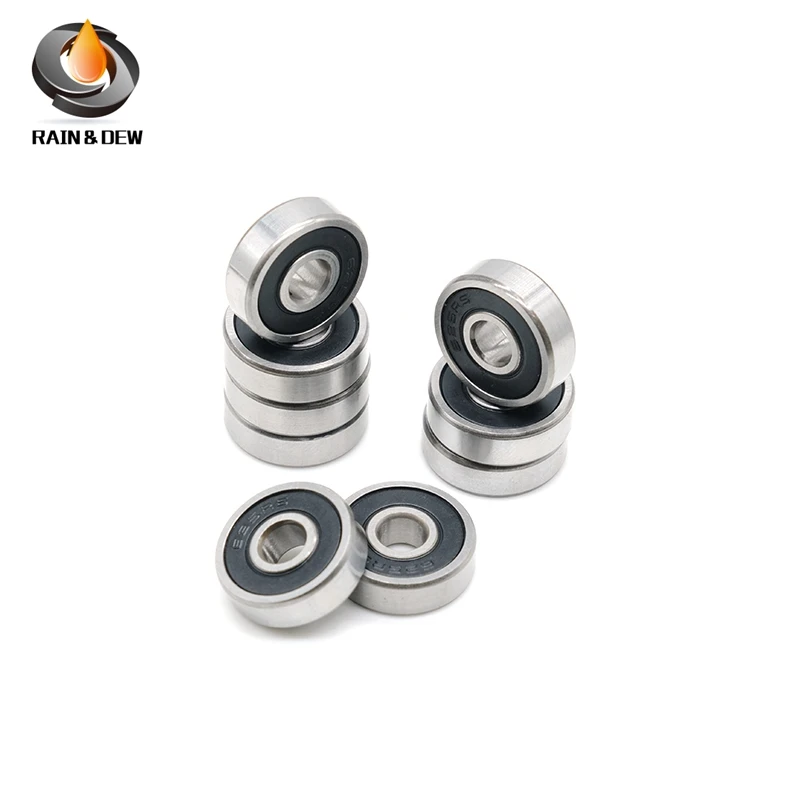 Wysokiej jakości 10 sztuk 625RS łożysko ABEC-7 5*16*5mm miniaturowe uszczelnione łożyska kulkowe 625-2RS 625 2RS do drukarki 3D VORON Mobius 2/3