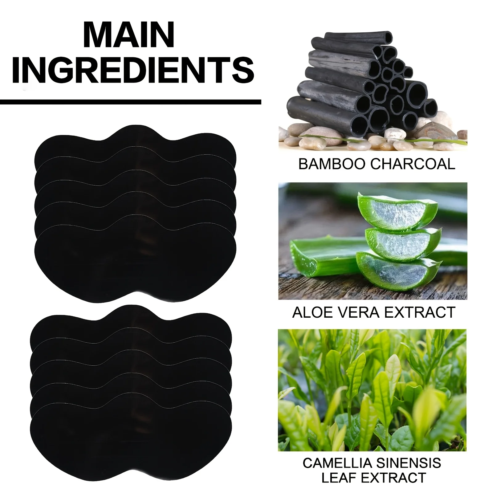 Remendo de nariz para remoção de cravo |   Máscara de poros de limpeza profunda, adesivo nasal com ingrediente natural, fórmula não irritante, adequado para todos