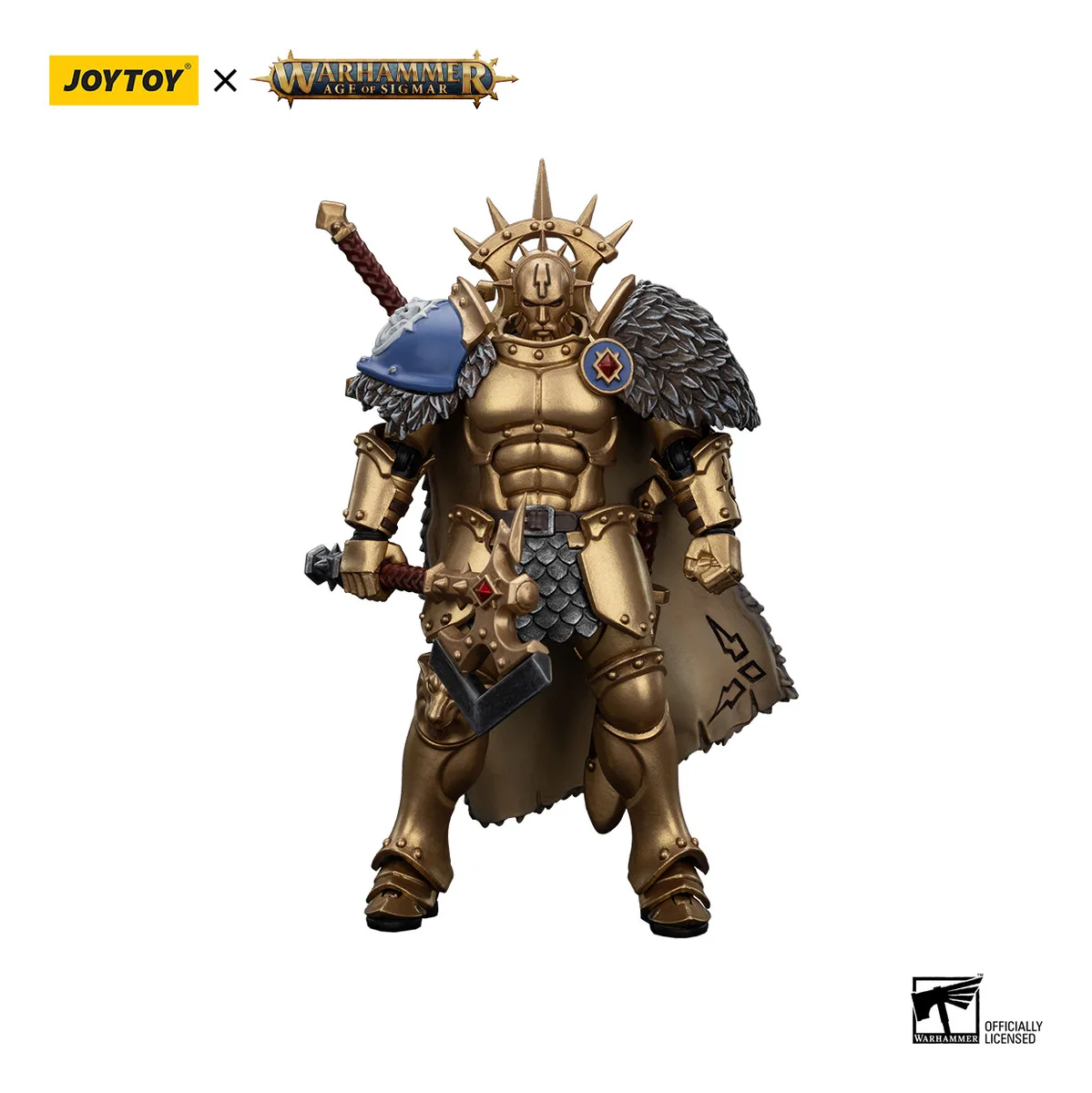 

Фигурка JOYTOY Warhammer 40000/40k AGE OF SIGMAR Stormcast Eternals: Черные Талоны, Хендрик, Серебряный Волк