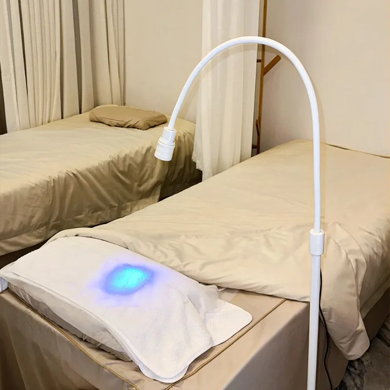 UV Eyelash Lamp Grafting Extension Eyebrow Gel Glue Curing Beauty Salon Angle Adjustable Foot Switch Floor UV Led Nail Light view 5