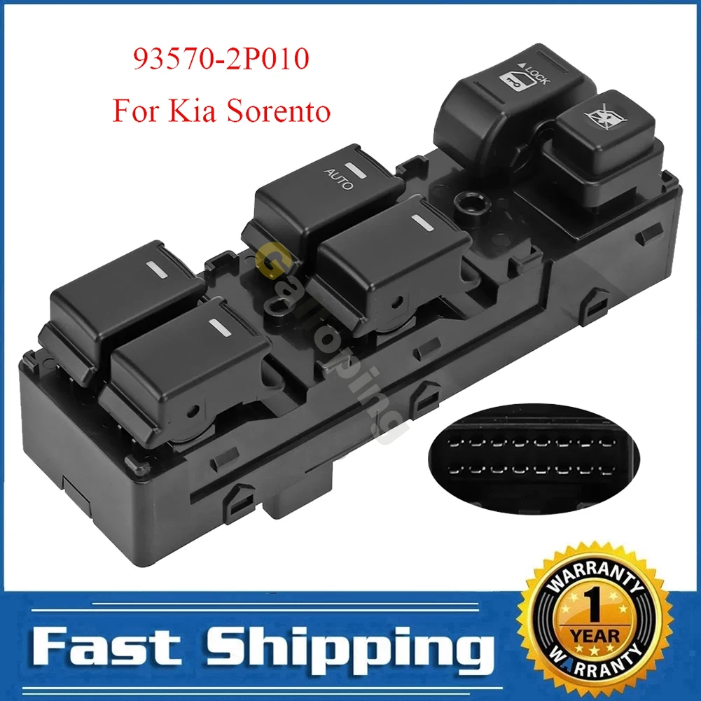 For Kia Sorento 2009 2010 2011 2012 2013 2014 Power Master Window Lifter Switch Control Regulator Button 93570-2P010 Car Parts