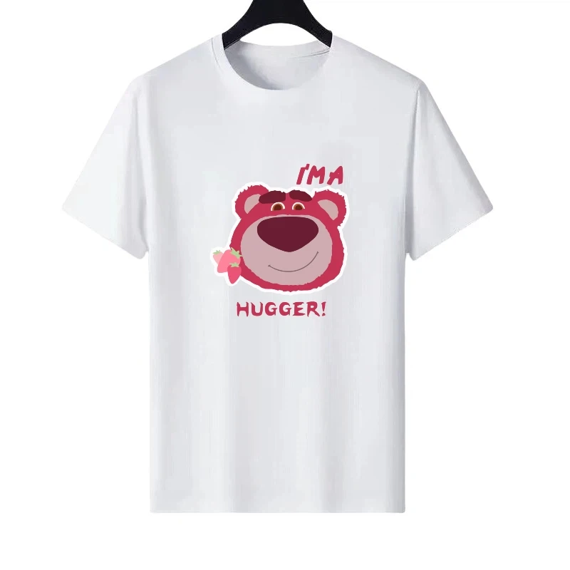 

Disney Lots-o'-Huggin' Bear Ретро узор Женская одежда для родителей и детей Топ Y2k Женская дешевая футболка с короткими рукавами Мужские блузки