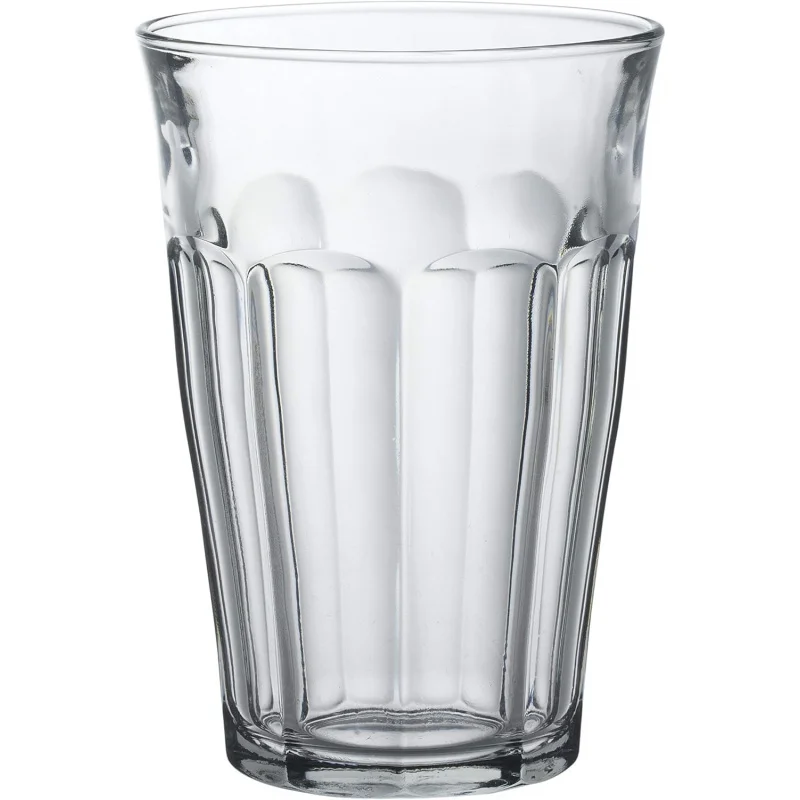 

Iconic French Design: Set of 6 Picardie Tumblers, Durable Tempered Glass for Everyday & Entertaining