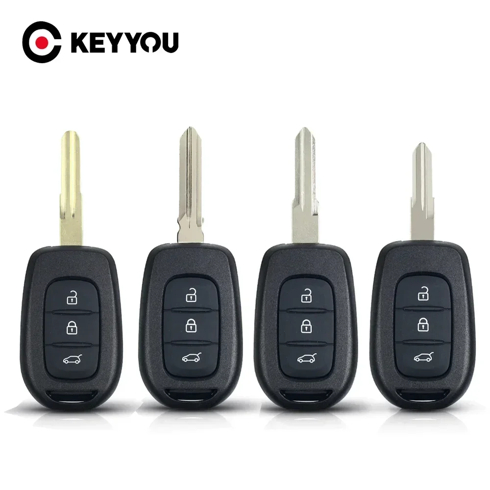 KEYYOU 10PCS NEW 2Buttons Remote Car Key Shell Fob For Renault for Renault Sandero Symbol Trafic Dacia Logan Key Case Cover