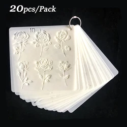 20pcs Flower Stencils for DIY Painting Sunflower Reusable Art Stencil Paint Template for Painting on Wood Glass and Canvas Decor