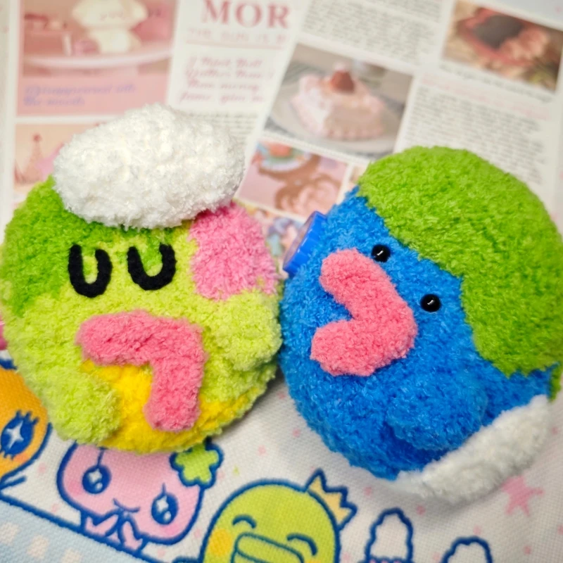 

New Hot In Stock No Original Cute Cartoon Handmade Crochet Protective Cover For Tamagotchi Paradise Anime Peripherals