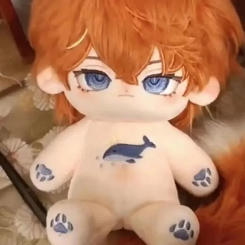 

20cm Cute Cotton Doll Toys For Children Adults Collectible Dress-up Dolls Stuffed COS Genshin Impact Tartaglia Ajax Cartoon Toy