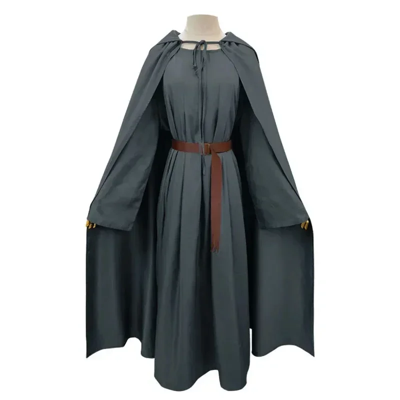 Kostum Cosplay Gandalf Vêtements Cape Chapeau Film Penyihir jeu deAksesori Seragam Halloween Noël Ansambel Karnaval