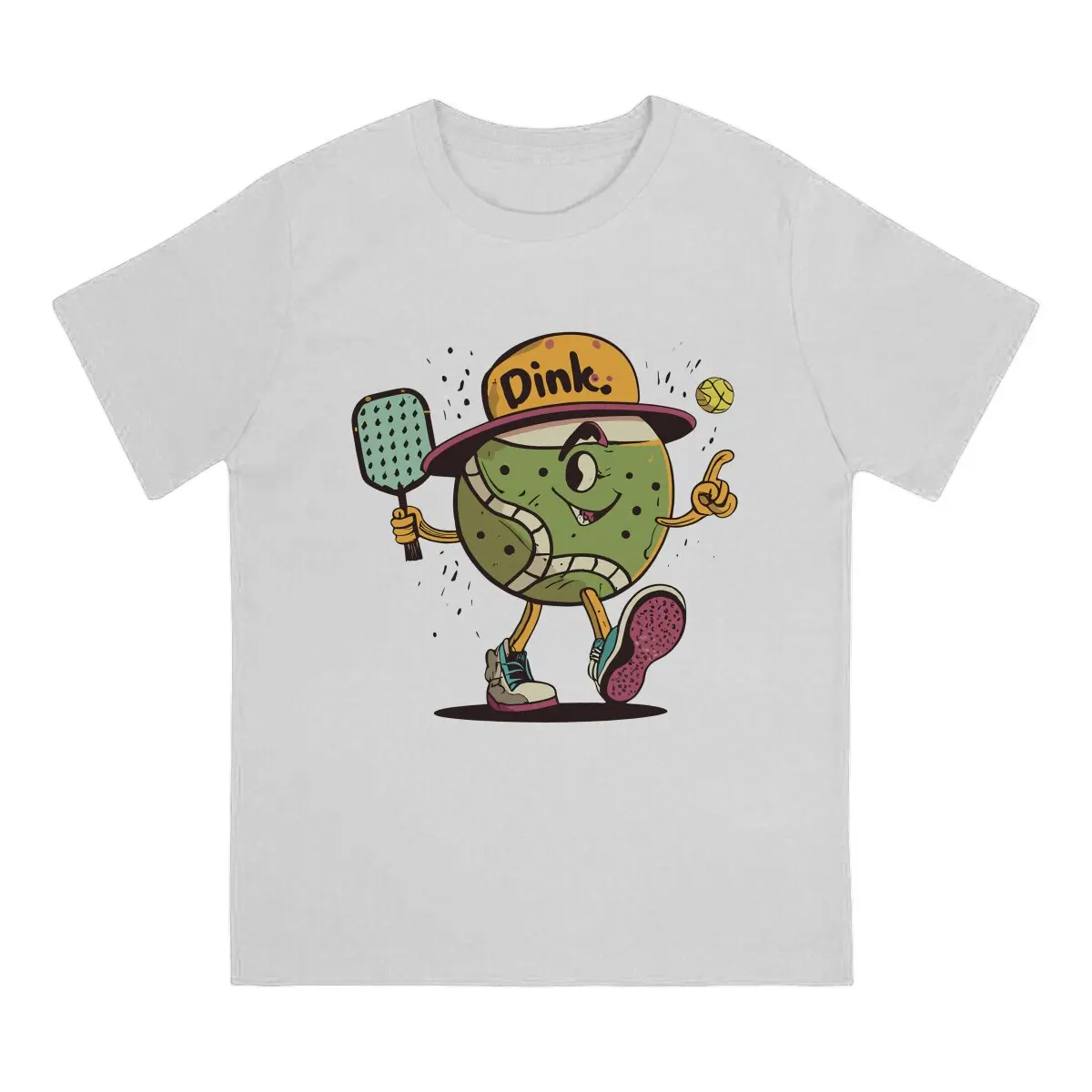 Pickleball Dink Responsibly T Shirt Alternative Crewneck TShirt Harajuku Streetwear Polyester