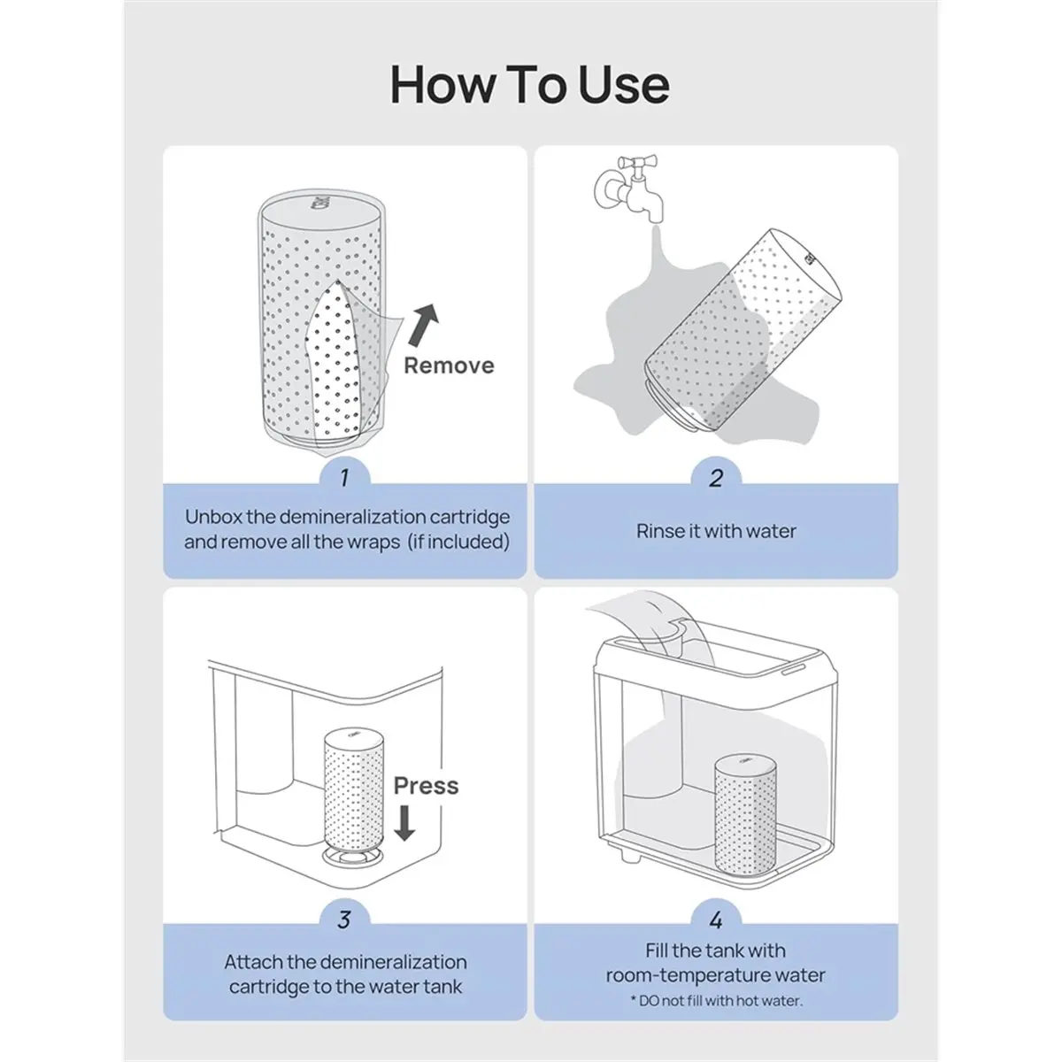 Inhibitor 3-Pack Humidifiers, for Humidifiers HM512S/713/713S/717S, Prevent Mineral Build-Up
