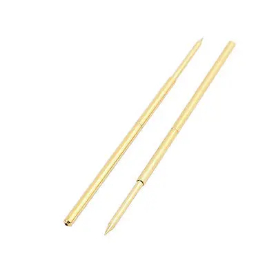 100pcs PAL75-B1 1.0mm Dia 33.3mm Length Metal Spring Pressure Test Probe Needle