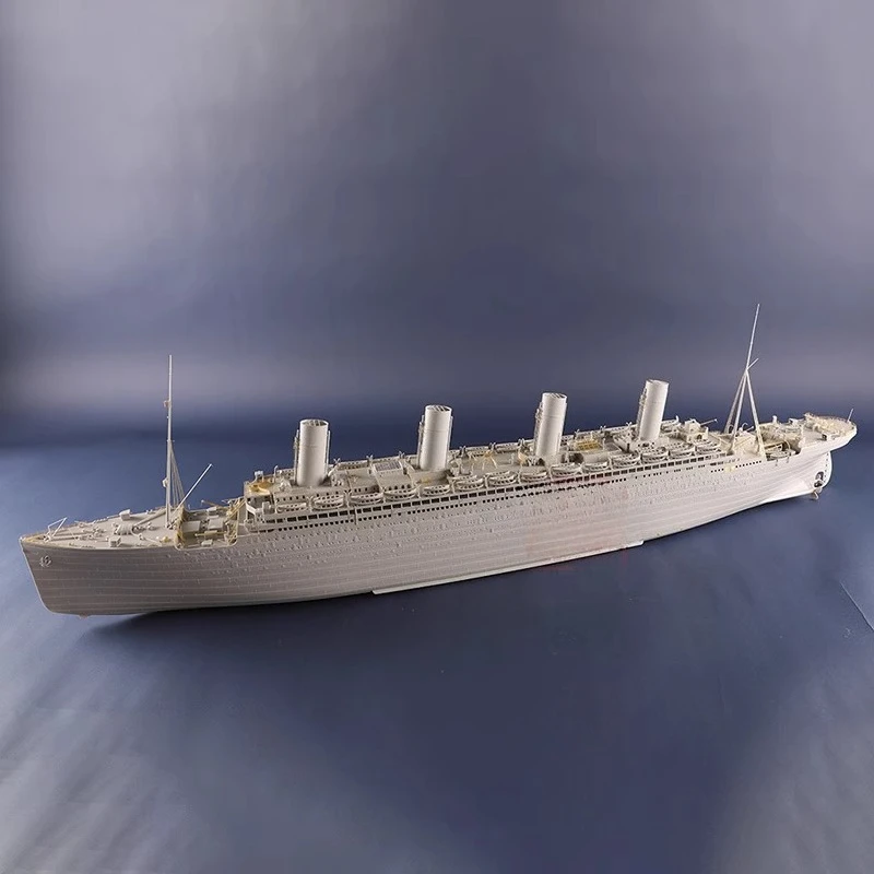 플라스틱 전함 모델 키트 1/200 왕립 군대 수송선 올림픽 시뮬레이션 성인 조립 보트 모델 장난감 선박 선물
