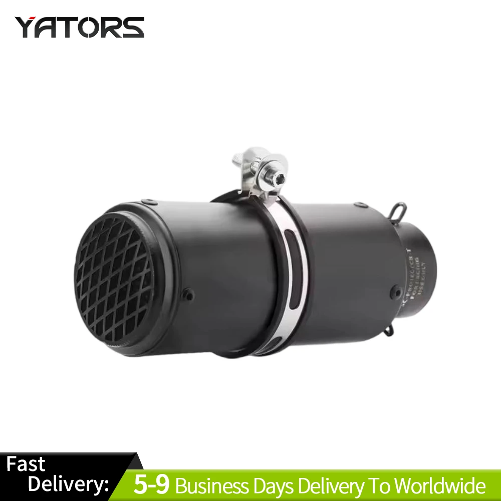 

51/60mm Motorcycle Exhaust & Exhaust Systems: Gridded SC Inox Muffler w/ DB Killer for Z900 R3 R25 MT07 MT09 R1 Z400 Z650