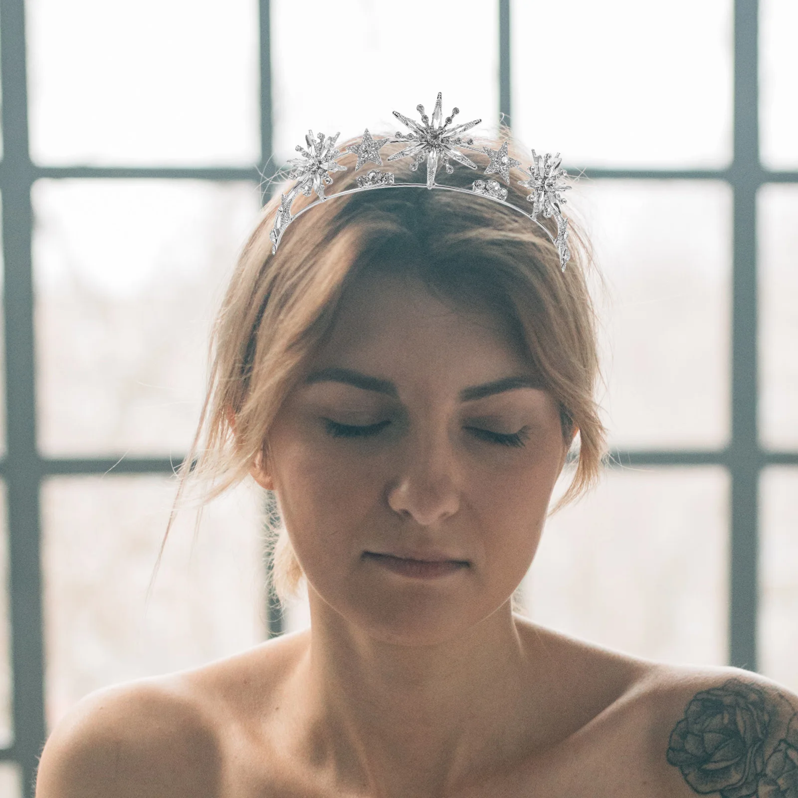 

Headband Rhinestone Double Layer Shiny Crystal Party Wedding Bridal Accessories Hairwear Tiara