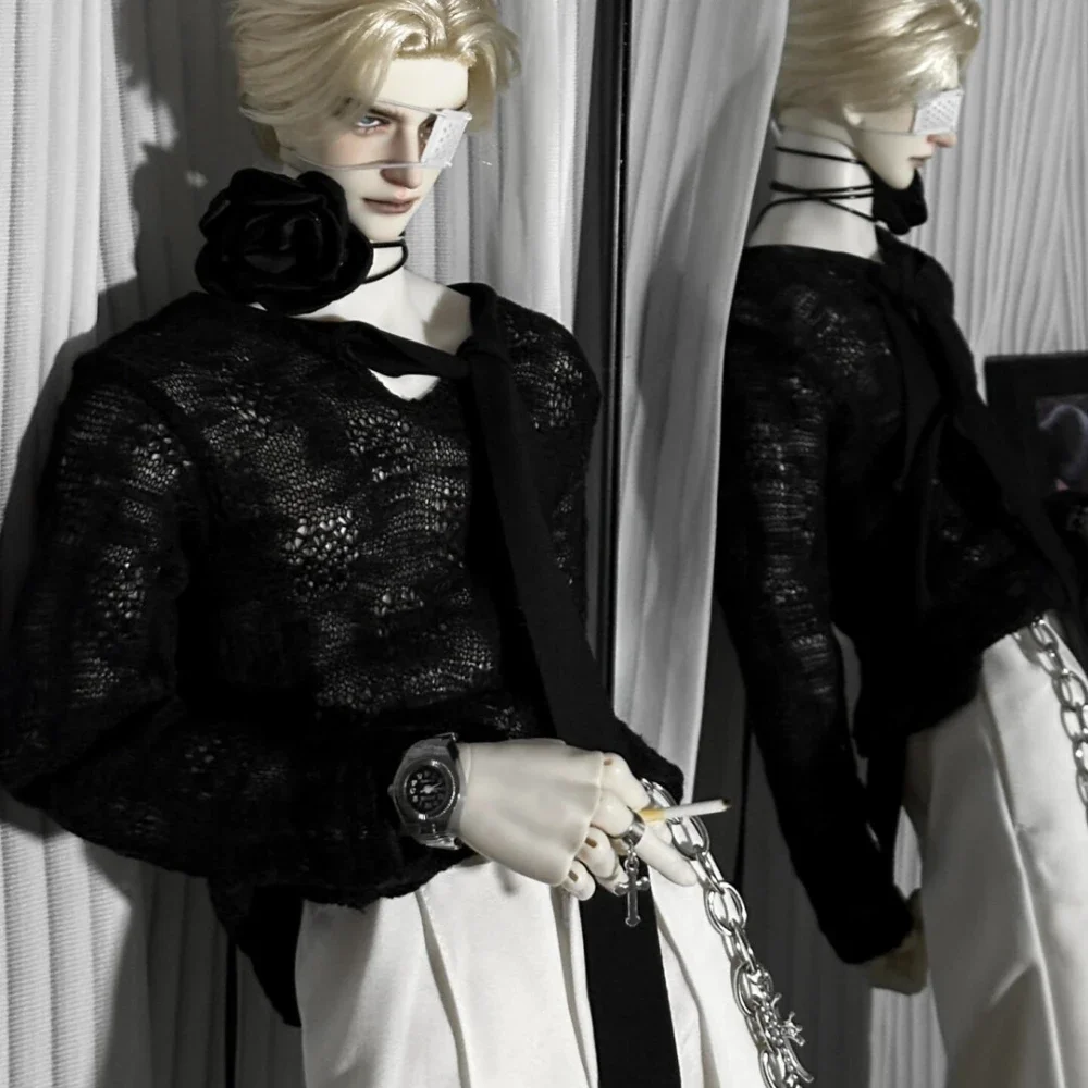 

1/3 Doll's Clothes Knitted Shirt Strap Style for 75cm Male Bjd Doll Dress Up Girl Toys Play House Gift Doll Accessories,No Doll