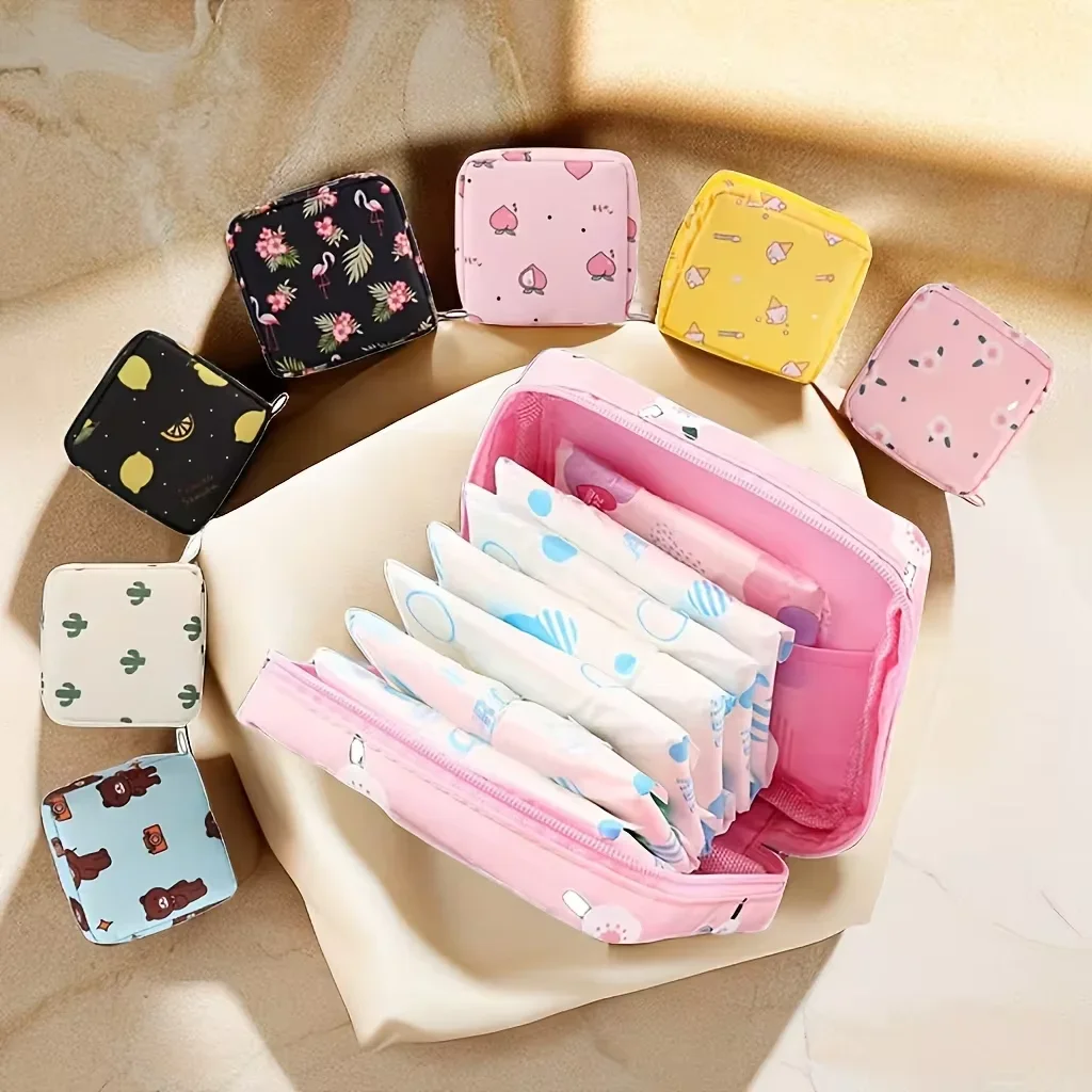 3PCS Sanitary Napkin Storage Bag Menstrual Period Bag Period Pouch Waterproof,Tampon Organizer Pouch Tampon Pad Holder for Purse