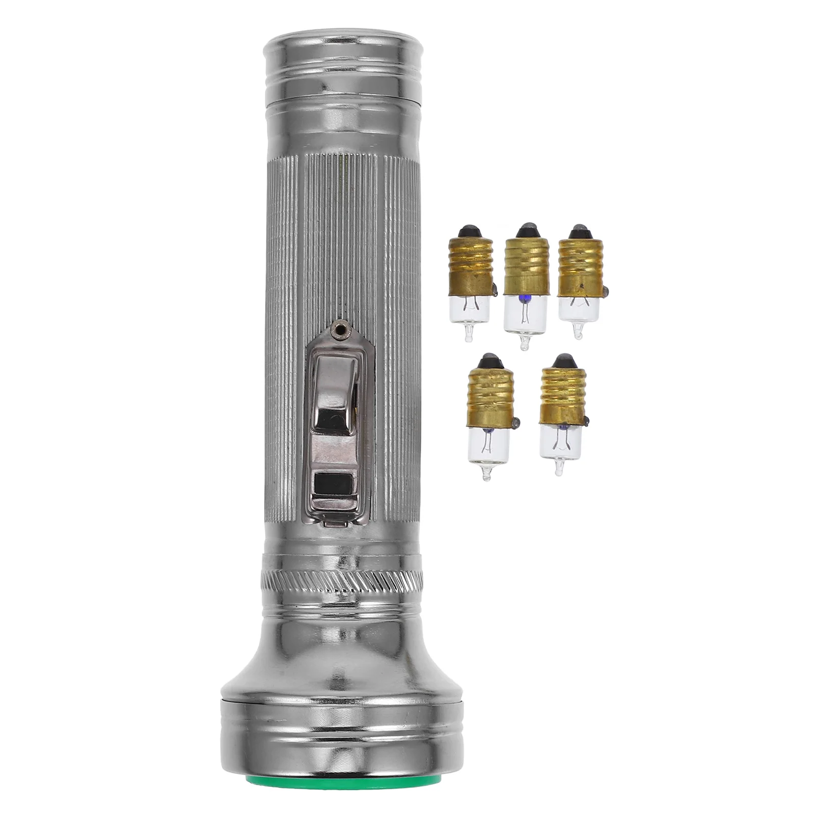 

Retro Style Handheld Flashlight Vintage 80S Design Iron Shell Durable Portable Bright Led Camping Emergency Outdoor Heavy Duty