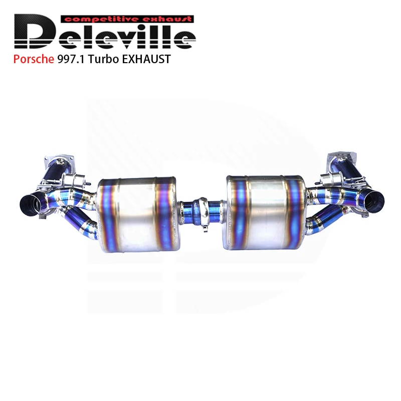 

OBM Titanium Exhaust Pipe Car Catback Exhaust For Porsche 911 997.1 Turbo Automotive Valvetronic Exhaust Muffler New Style