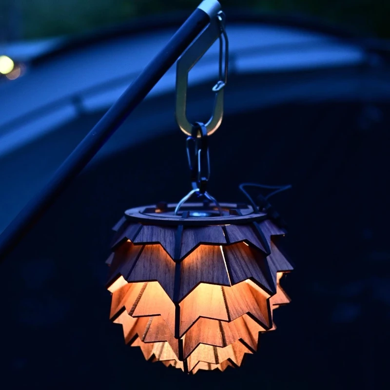 

BELKROOT The same GOALZERO black walnut pine cone lampshade is suitable for goalzero lights outdoor camping lights