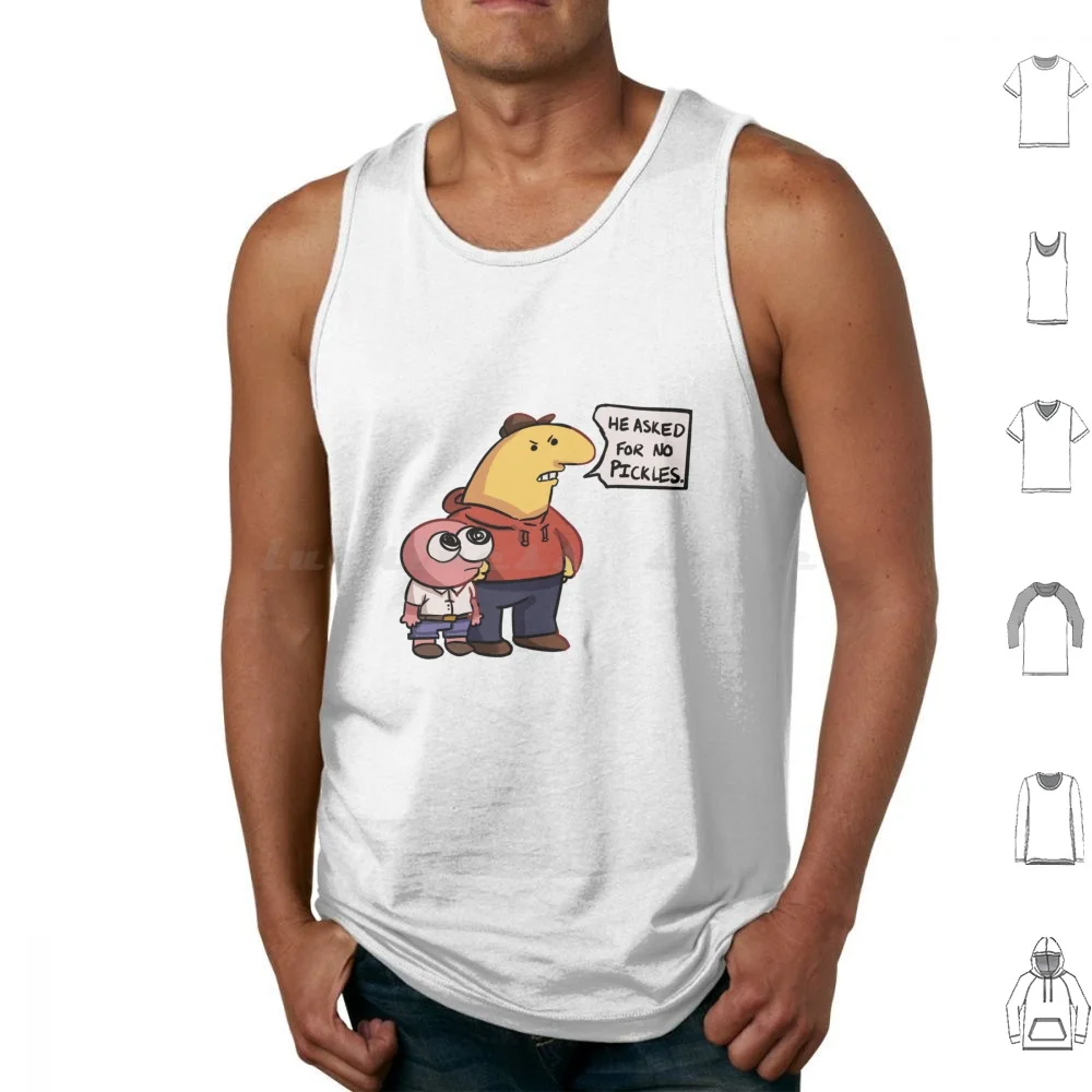 

Smiling Friends Pim And Charlie Tank Tops Print Cotton Smiling Friends Pim Charlie Adult Swim Cartoon Funny Meme Smiling