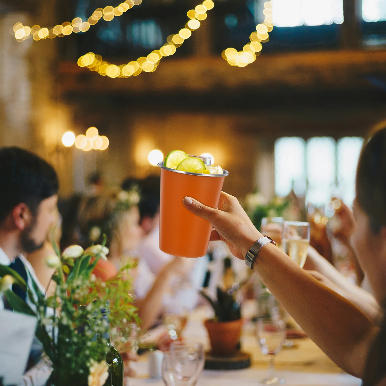 

Stainless Steel Cup Durable Single Layer Metal Mug Reusable Outdoor Drinking Water Cup For Camping Travel Hiking Picnic