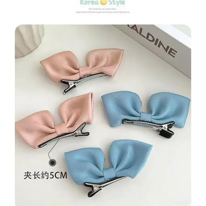 Korean New 3D Bow Hair Pin Cute Princess Hair Clips Barrettes Children Updo Headwear Girls Kids Hair Accessories