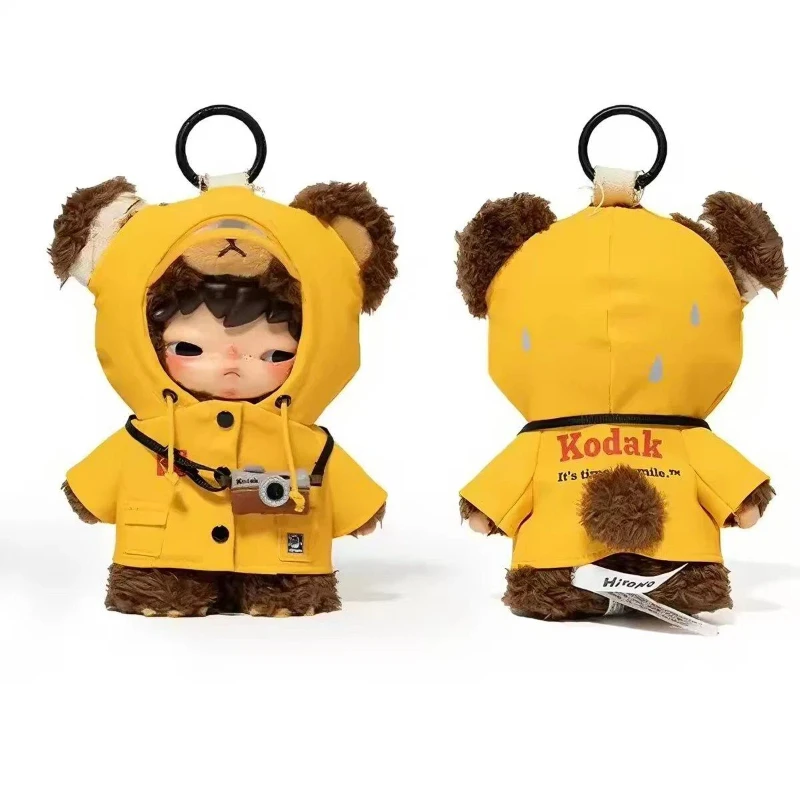 Pop Mart Hirono Kodak Plush Bear Pendant Soft Stuffed Bag Charm