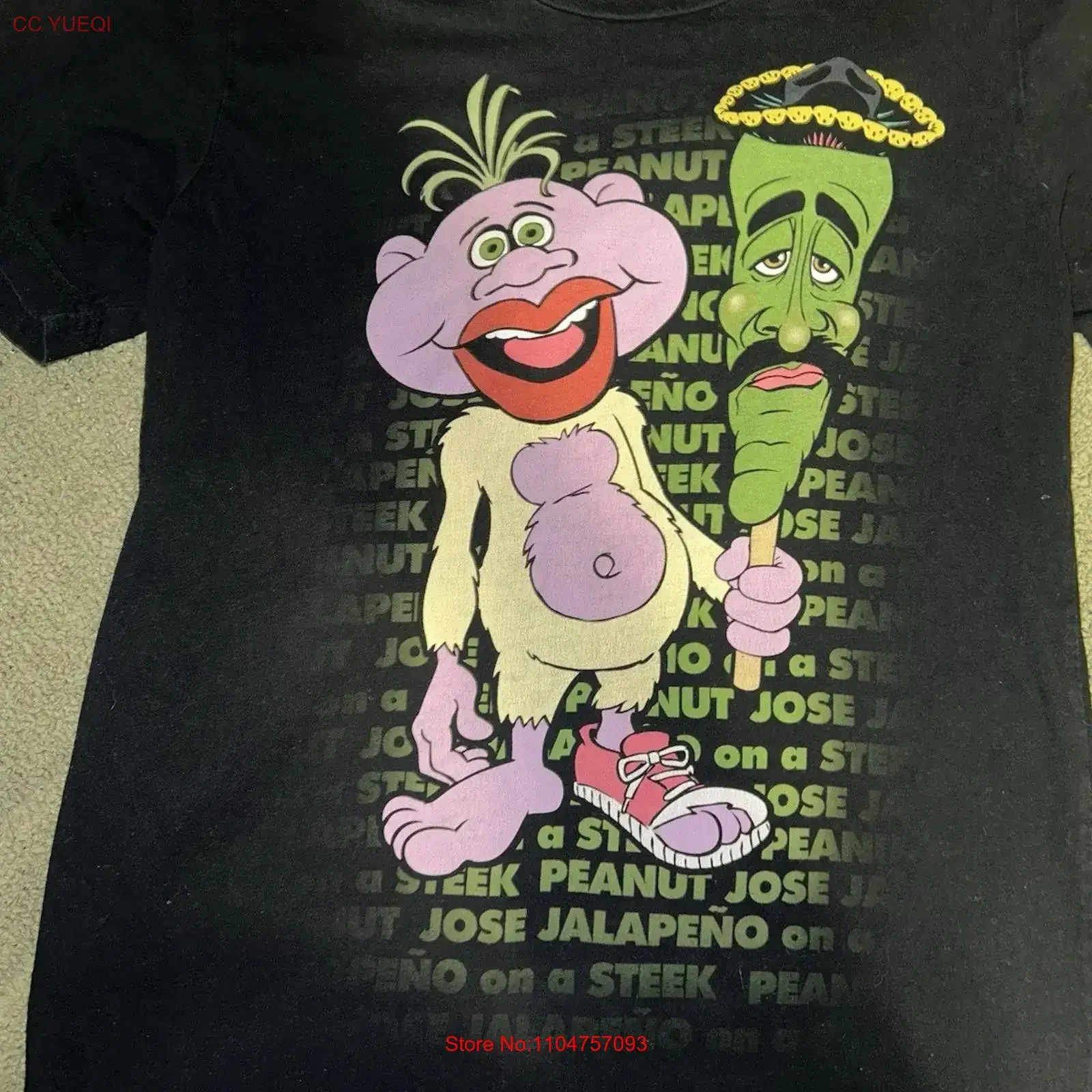 Jeff Dunham Peanut and Jose Jalapeño t shirt men s size medium vintage Washed Stylish designer clothes Soft Slightly Versatile