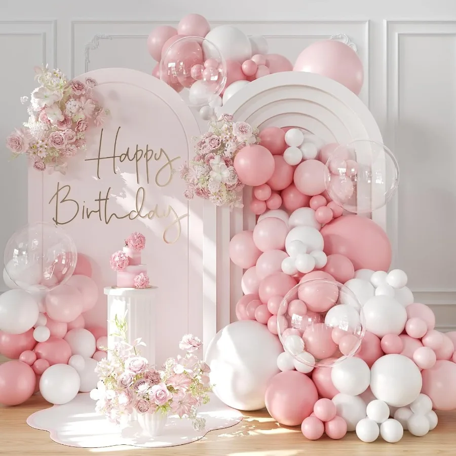 Pink Balloon Arch K…