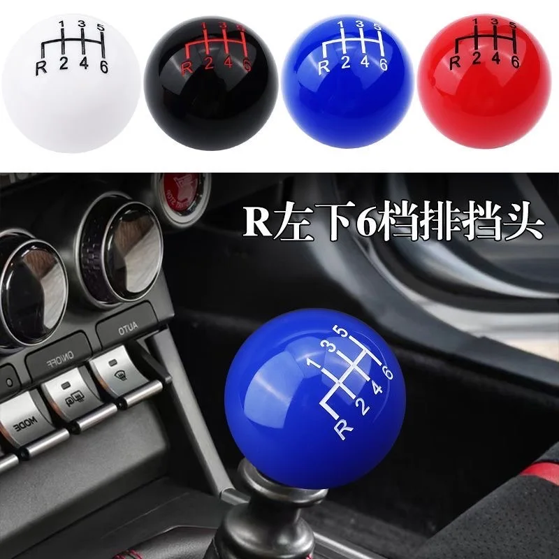 Car Resin Hand-stitched Gear Shift Knob Cover Head Lever AT MT Fit For Honda Toyota Nissan Mitsubishi Ford Chevrolet Subaru
