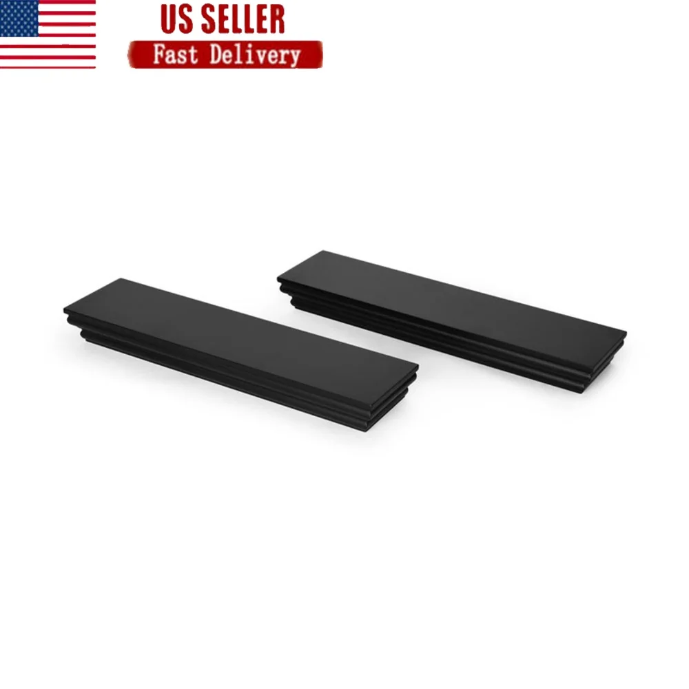 

Плавающая настенная полка. Набор из 2 черных деревянных молдингов. Прочный МДФ. В комплект входят инструкции по аппаратным шаблоном. Вмещает до 5 человек.