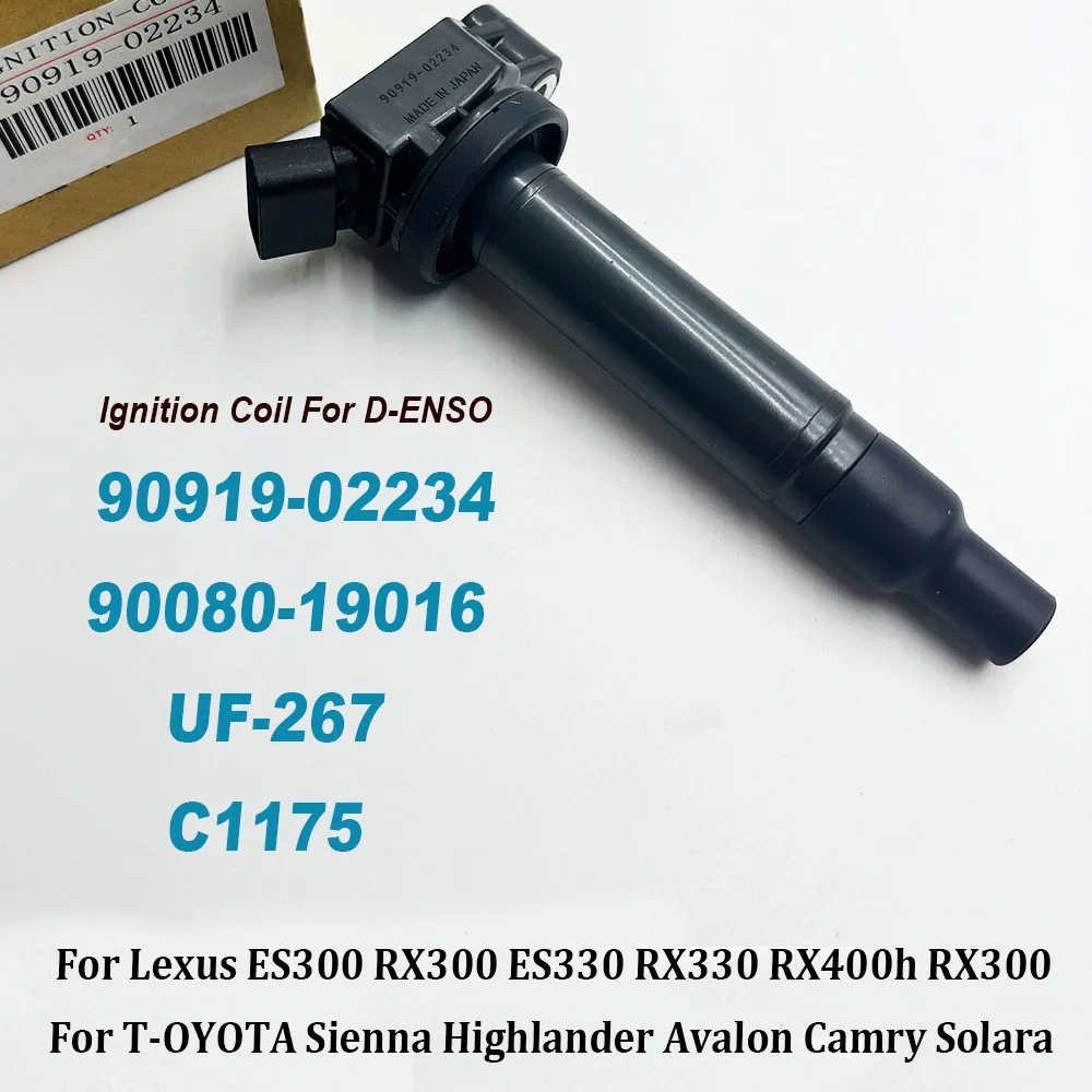 90919-02234 Ignition Coil 90080-19016 673-1301 High Quality For L-exus ES300 RX300 3.0L V6 Sienna Highlander Solara 3.3L V6