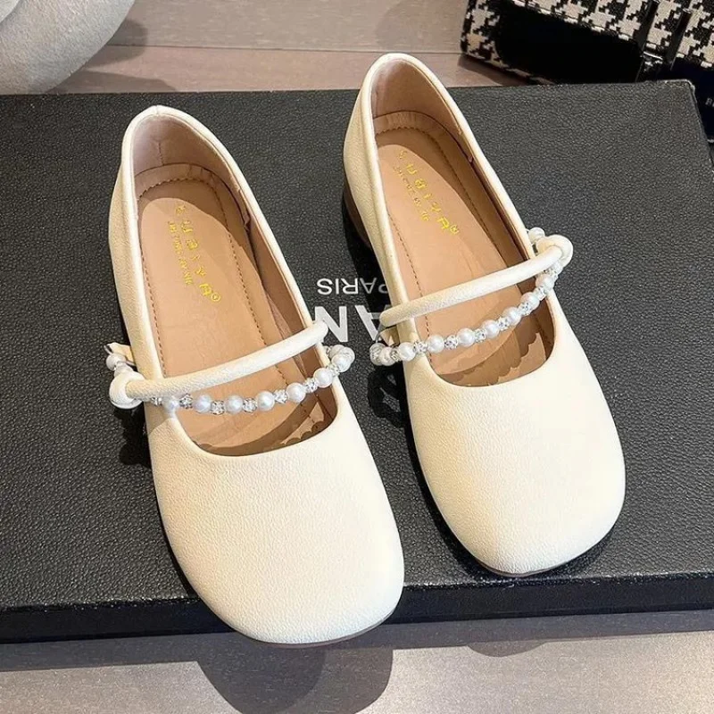 

New Summer Mary Jane Shoes with Skirt Soft Sole Shoes Flat Single Shoes for Women
