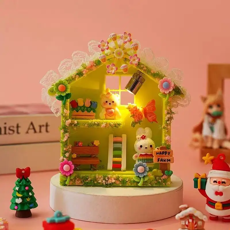 decorazione-natalizia-creativa-fai-da-te-mini-casa-luminosa-ornamento-da-tavolo-micro-paesaggio