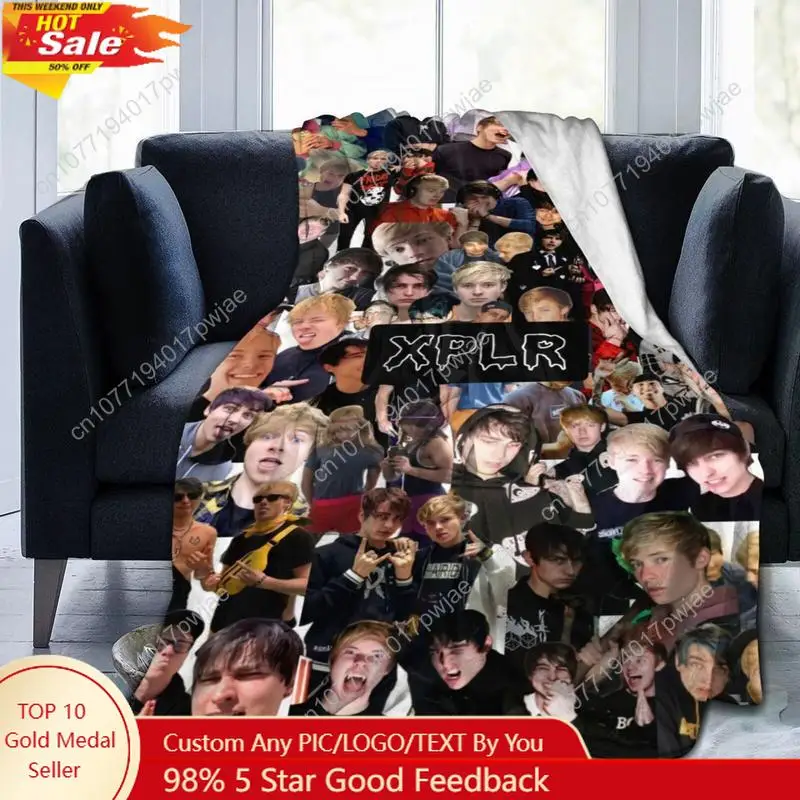 

Sam Actors and Colby Blanket Super Soft Flannel Lightweight Blanket Perfect for Sofa Beds Custom blankets