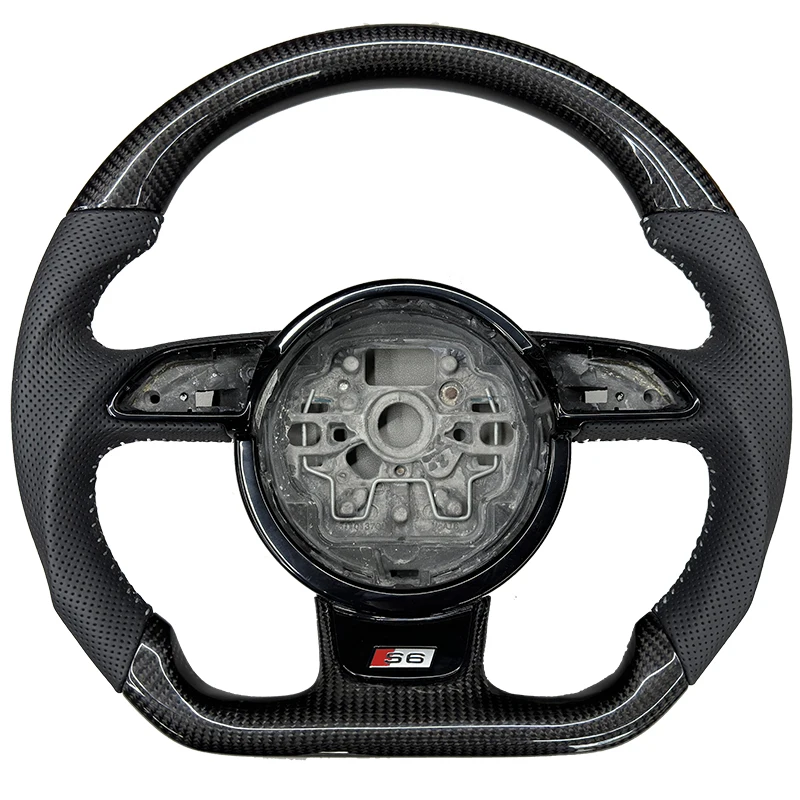 

Suitable for Audi A6 S6 RS6 C7.5 2016-2018 replacement carbon fiber steering wheel