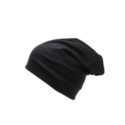 NUZADA Classical Unisex Solid Color Gorras Caps For Men Warm Skullies Beanies Double Layer Cotton Hat Women Knitting Bonnet
