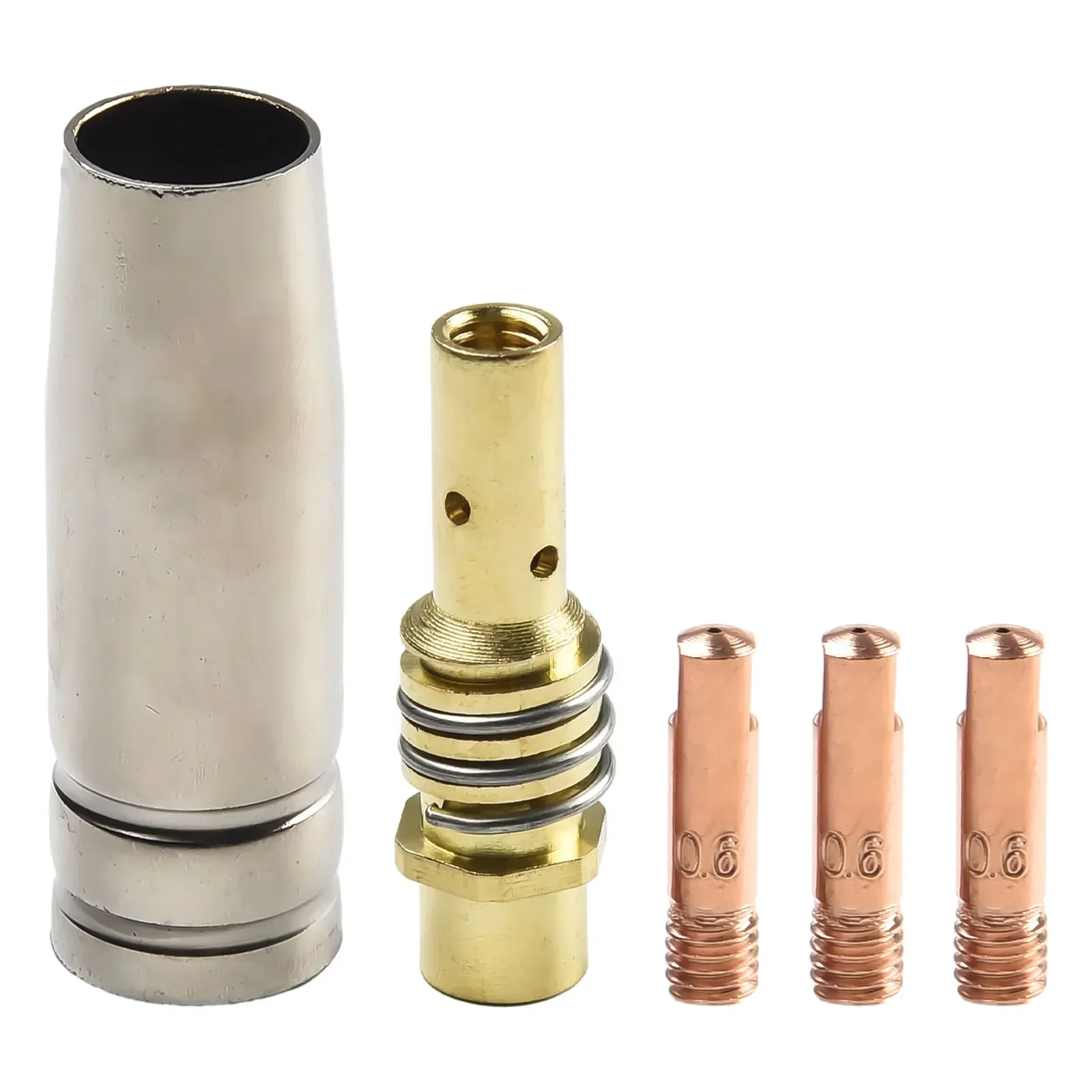 5PCS Mig Contact Tip Consumables Guard Nozzle Contact Tips MIG Welding Tips MB15 15AK Contact Tip 0.8/1.0/1.2mm